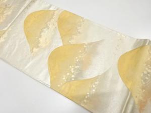 秋山庄太郎　遠山に箔散らし模様織り出し　袋帯